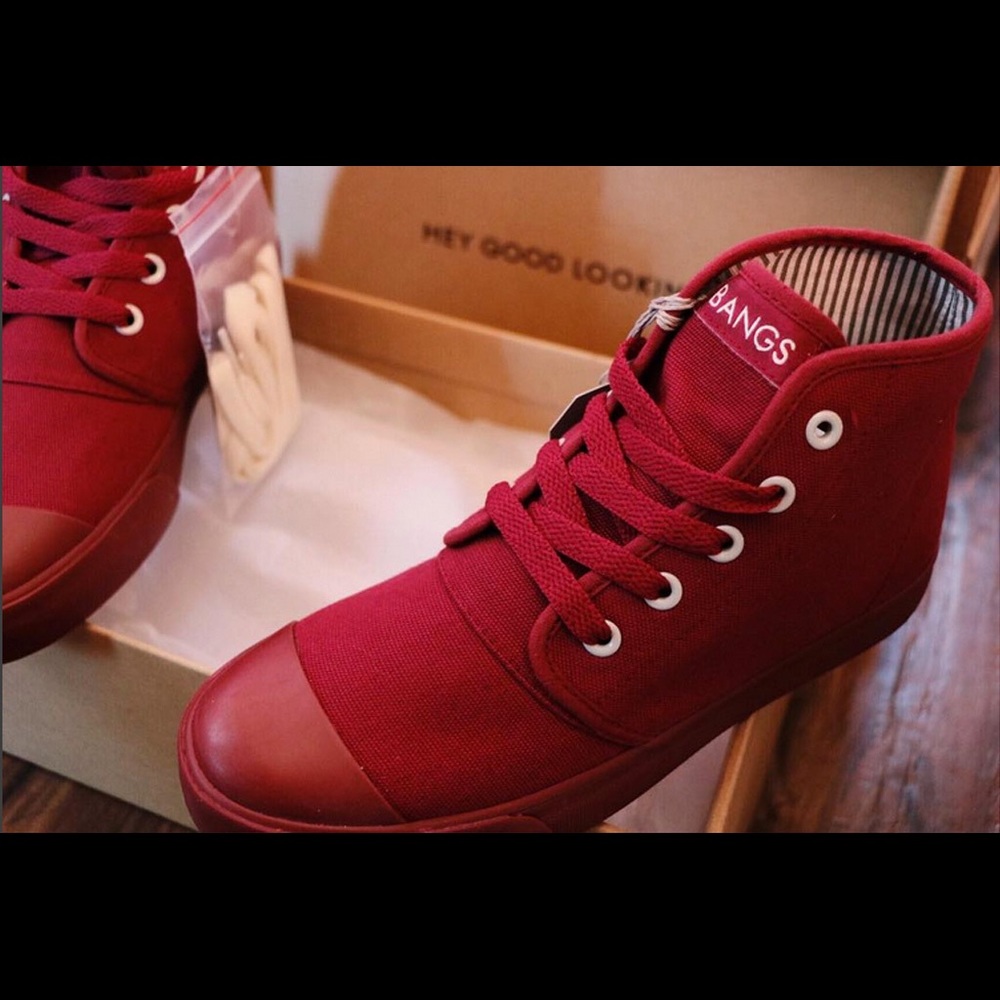 ISO Bangs - Redwood High Top Shoes!